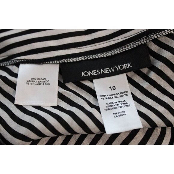 NWT Jones New York Midi Skirt Size 10 Gingham Plaid 100% Silk Flowy A-Line Chic - Picture 12 of 13